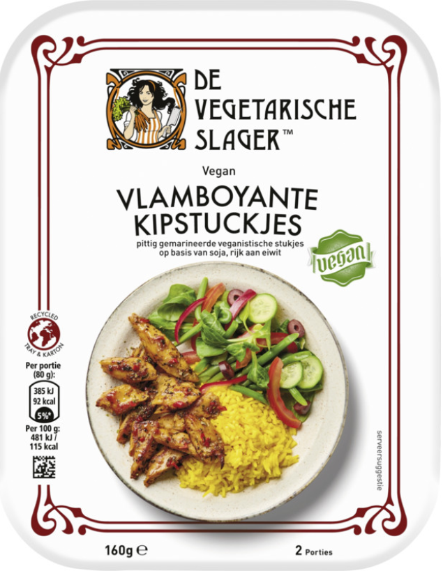 De Vegetarische Slager - Vlamboyante Kipstuckjes