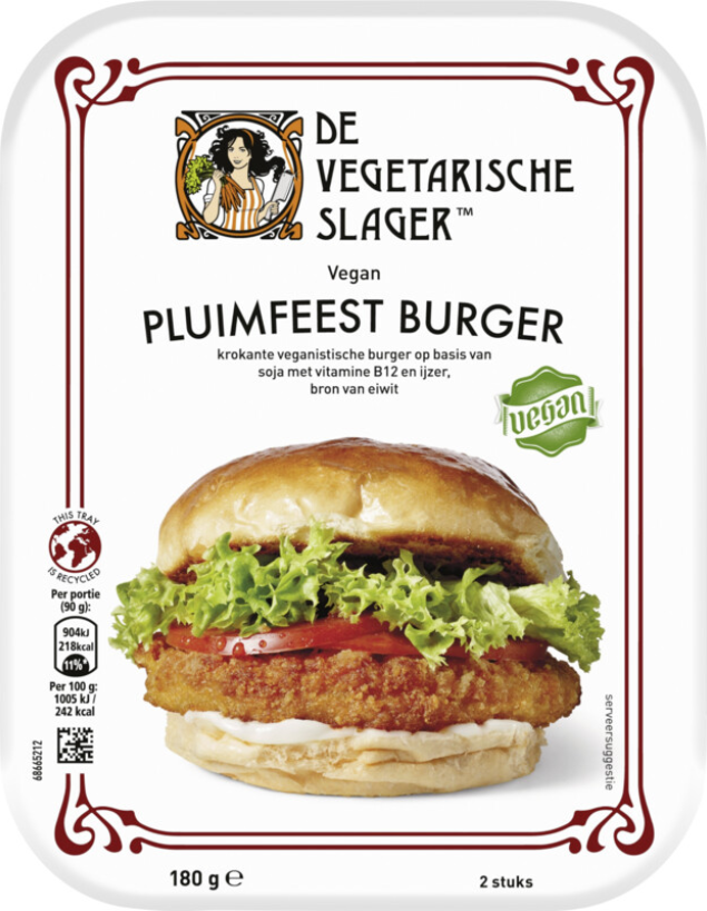 De Vegetarische Slager - Pluimfeestburger