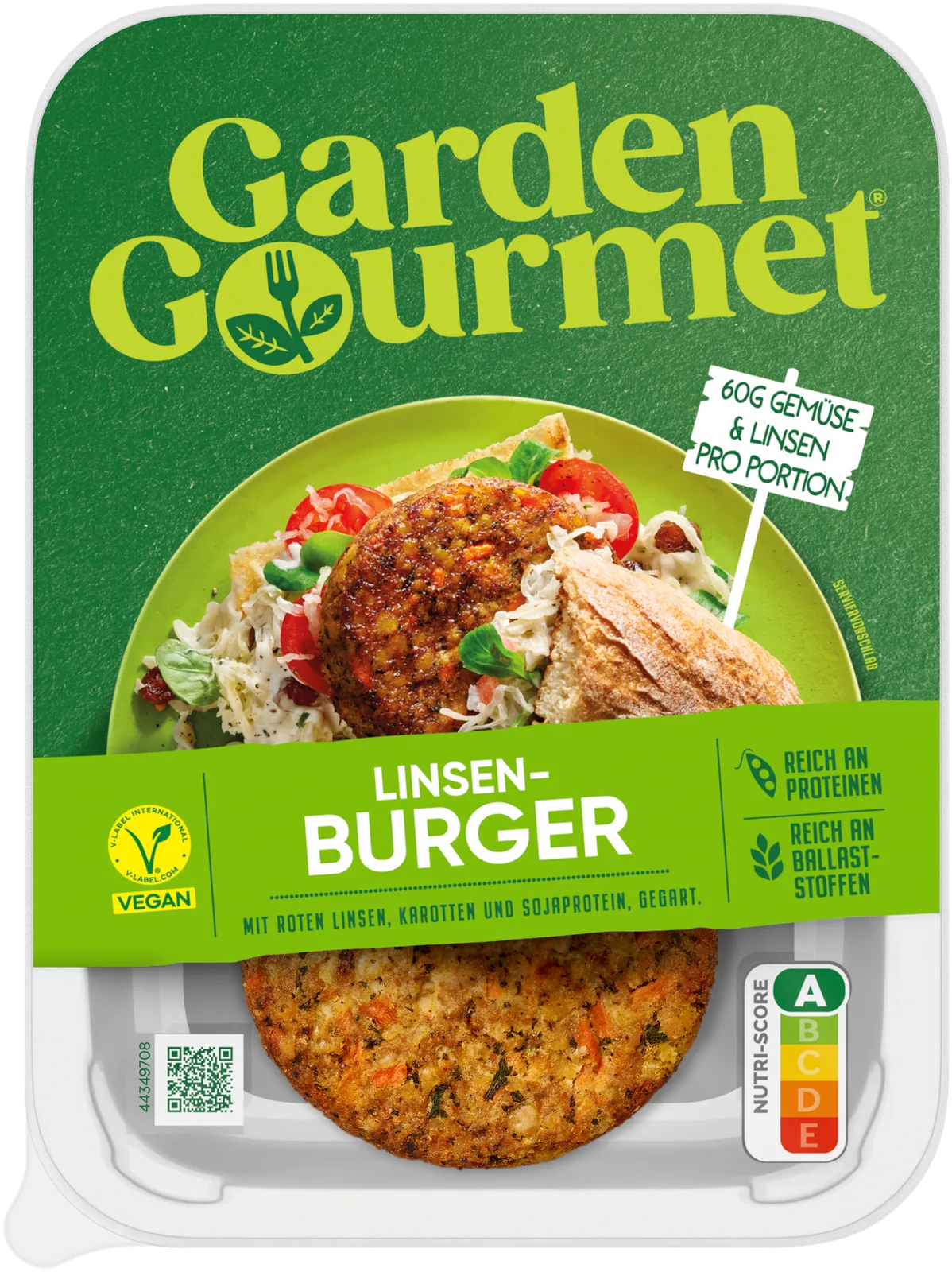 Garden Gourmet - Vegane Linsenburger