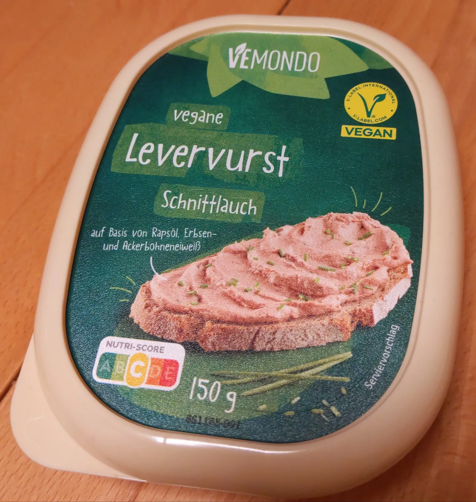 Vemondo - vegane Levervurst Schnittlauch